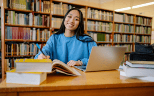 A happy college student, showing effective student account recovery without harming enrollment.